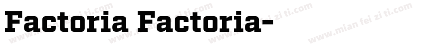 Factoria Factoria字体转换